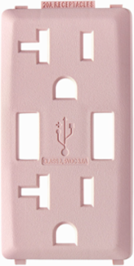 Renu 20 Amp USB Charger GFCI Outlet Color Change Kit, Fresh Pink Lemonade