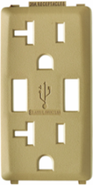 Renu 20 Amp USB Charger GFCI Outlet Color Change Kit - Warm Caramel