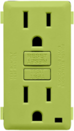 Renu 15A Tamper-Resistant GFCI Outlet Color Change Kit, Granny Smith Apple