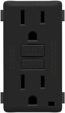 Renu 15 Amp Tamper-Resistant GFCI Outlet Color Change Kit, Onyx Black