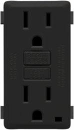 Renu 15 Amp Tamper-Resistant GFCI Outlet Color Change Kit, Onyx Black