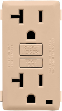 Renu 20 Amp Tamper-Resistant GFCI Color Change Faceplate, Dapper Tan