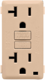 Renu 20 Amp Tamper-Resistant GFCI Color Change Faceplate, Dapper Tan