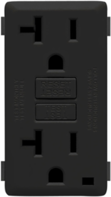Renu 20 Amp Tamper-Resistant GFCI Outlet Color Change Kit, Onyx Black