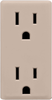 Renu 15 Amp Tamper-Resistant Outlet Faceplate Color Change Kit, Café Latte