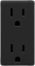 Renu Color Change Faceplate Kit for 15 Amp Outlets, Onyx Black