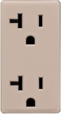 Renu 20 Amp Tamper-Resistant Outlet Color Change Kit, Café Latte