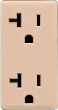 Renu 20 Amp Tamper-Resistant Outlet Color Change Kit, Dapper Tan