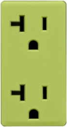 Renu 20 Amp Tamper-Resistant Outlet Color Change Kit, Granny Smith Apple