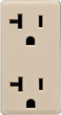 Renu 20 Amp Tamper-Resistant Outlet Faceplate Color Change Kit, Navajo Sand
