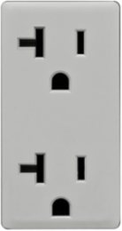 Renu 20 Amp Tamper-Resistant Outlet Color Change Faceplate, Pebble Grey