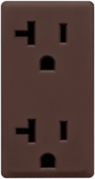 Renu 20 Amp Tamper-Resistant Outlet Faceplate, Walnut Bark