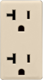 Renu 20 Amp Tamper-Resistant Outlet Color Change Faceplate, Whispering Wheat