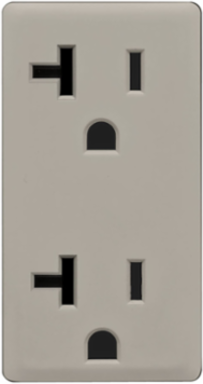 Renu Color Change Kit for 20A Tamper-Resistant Outlet, Wood Smoke