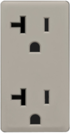 Renu Color Change Kit for 20A Tamper-Resistant Outlet, Wood Smoke