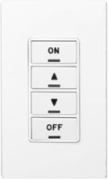 4-Button ON/OFF Keypad Room Controller - White, Designed for IRC Systems