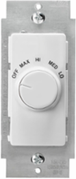 IllumaTech Rotary Fan Speed Control, 1.5 Amp, 4-Speed, White, Ivory & Light Almond Faceplates