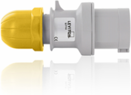 International Pin & Sleeve Plug, 16 Amp, 100/130 Volt, IP44, Yellow
