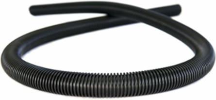 Round Convoluted Tube 25mm Diameter 2 Meter Length Gray