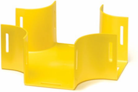 2x2 Horizontal Cross, Yellow - RoHS Compliant
