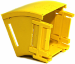 2x2 Vertical Elbow, 30 Degree Down, Yellow, RoHS Compliant