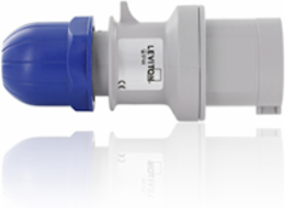 International Pin & Sleeve Plug 16A 200/250V IP44 Blue, Halogen-free Polymer
