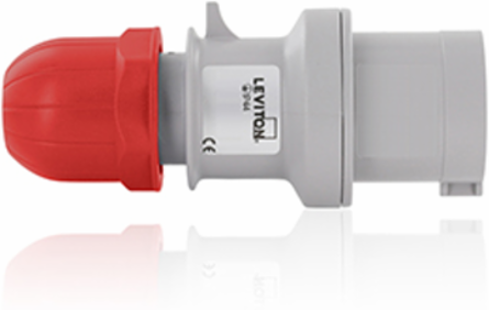 32 Amp International Configuration Panel Mounting Inlet, 346-415 Volt, IP44, Red