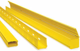 4x4 Slotted Duct with Cover, Yellow - RoHS Compliant