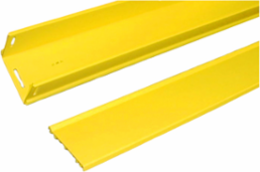 4x4 Solid Duct with Hinged Cover, Yellow, RoHS Compliant