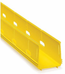 4x4 Slotted Duct without Cover, Yellow, RoHS Compliant, Australia