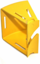4 Inch x 4 Inch Vertical Elbow, 30 Degree Up Retrofit, Yellow, RoHS Compliant
