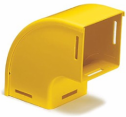 4x4 Vertical Elbow 90 Degree Down with Cover, Yellow, RoHS Compliant