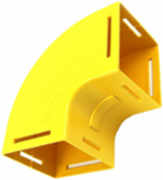 4x4 Vertical Elbow 90 Degree Enclosed Yellow