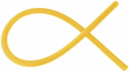 Round Convoluted Tube, 50mm Diameter, 2 Meters, Yellow