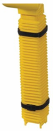 Square Convoluted Tube 50mm Dia, 350mm Length, Yellow, RoHS Compliant
