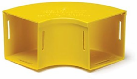 4x8 Inch Horizontal Elbow, 90 Degree, with Cover, RoHS Compliant