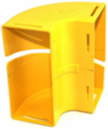4x8 Inch Vertical Elbow 90 Degree Down Retrofit, Yellow, RoHS Compliant