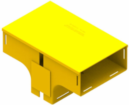 4x8 Vertical Tee Retrofit Yellow, RoHS Compliant, Made in Australia