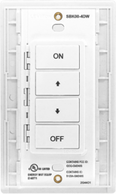 4 Button Wireless Keypad ON, OFF, Raise, Lower