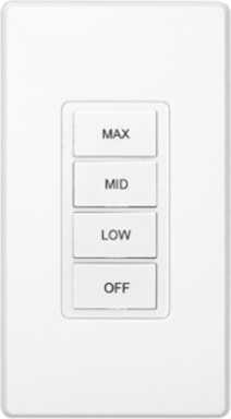 4 Button Wireless Keypad MAX, MID, LOW, OFF