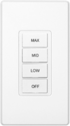 4 Button Wireless Keypad MAX, MID, LOW, OFF