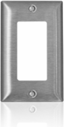 1-Gang C-Series Decora Wallplate, Standard Size, 430 Stainless Steel