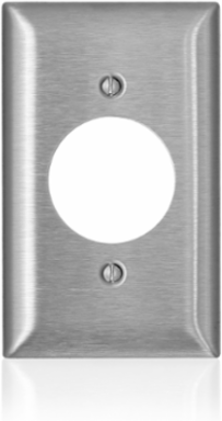 1-Gang Magnetic Stainless Steel Wallplate, Standard Size, C-Series, UL Listed