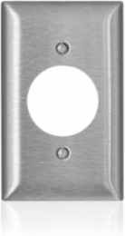 1-Gang Magnetic Stainless Steel Wallplate, Standard Size, C-Series, UL Listed