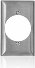 1-Gang C-Series Magnetic Stainless Steel Wallplate, Standard Size, 2.15 Inch Opening