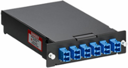 SDX Pigtail Fusion Splice Module with 12-Fiber OS2 Pigtails and 40mm Sleeves