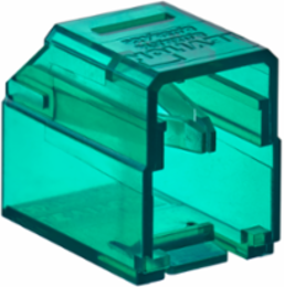 Secure RJ Housing, Green color transparent (Pack of 48 housings and 1 color matched extraction tool)