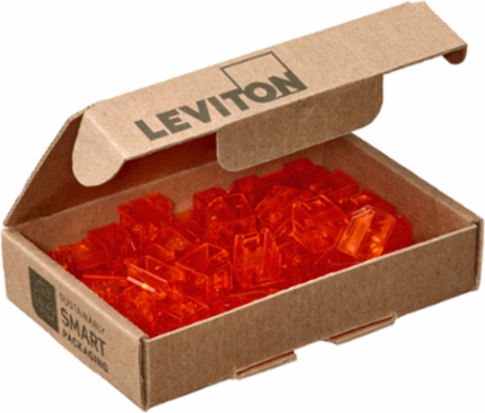 Secure RJ Housing, Red color transparent (Pack of 48 housings and 1 color matched extraction tool)