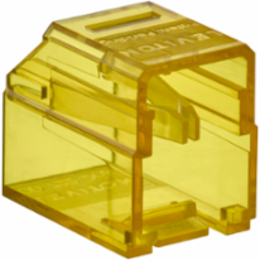 Secure RJ Housing, Yellow color transparent (Pack of 48 housings and 1 color matched extraction tool)