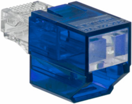 Secure RJ Port Blocker - Transparent Blue, Universal Fit for RJ-45 Ports